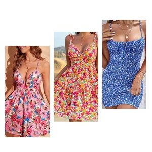 Bundle of Floral Print Summer Dresses